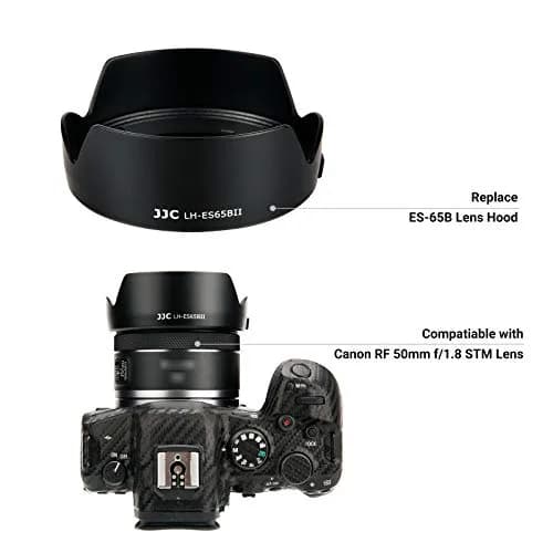 JJC Tulip Flower Lens Hood for Canon RF 50mm f/1.8 STM | Reversible Lens Shade, Compatible with 43mm Filters & Cap thumbnail 6