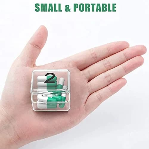 DOHIMGIO Monthly Pill Organizer 30 Day Pill Box with Portable Case | Easy Open Large Compartments thumbnail 4