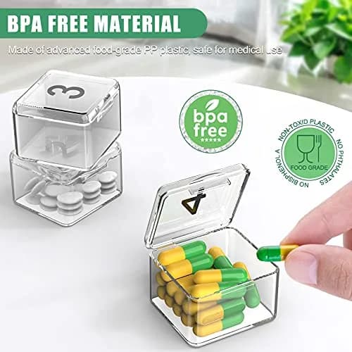 DOHIMGIO Monthly Pill Organizer 30 Day Pill Box with Portable Case | Easy Open Large Compartments thumbnail 3
