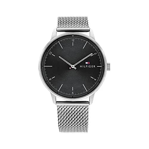 Tommy Hilfiger Men's Quartz Stainless Steel & Mesh Bracelet Watch 43mm | Classic American Style thumbnail 1