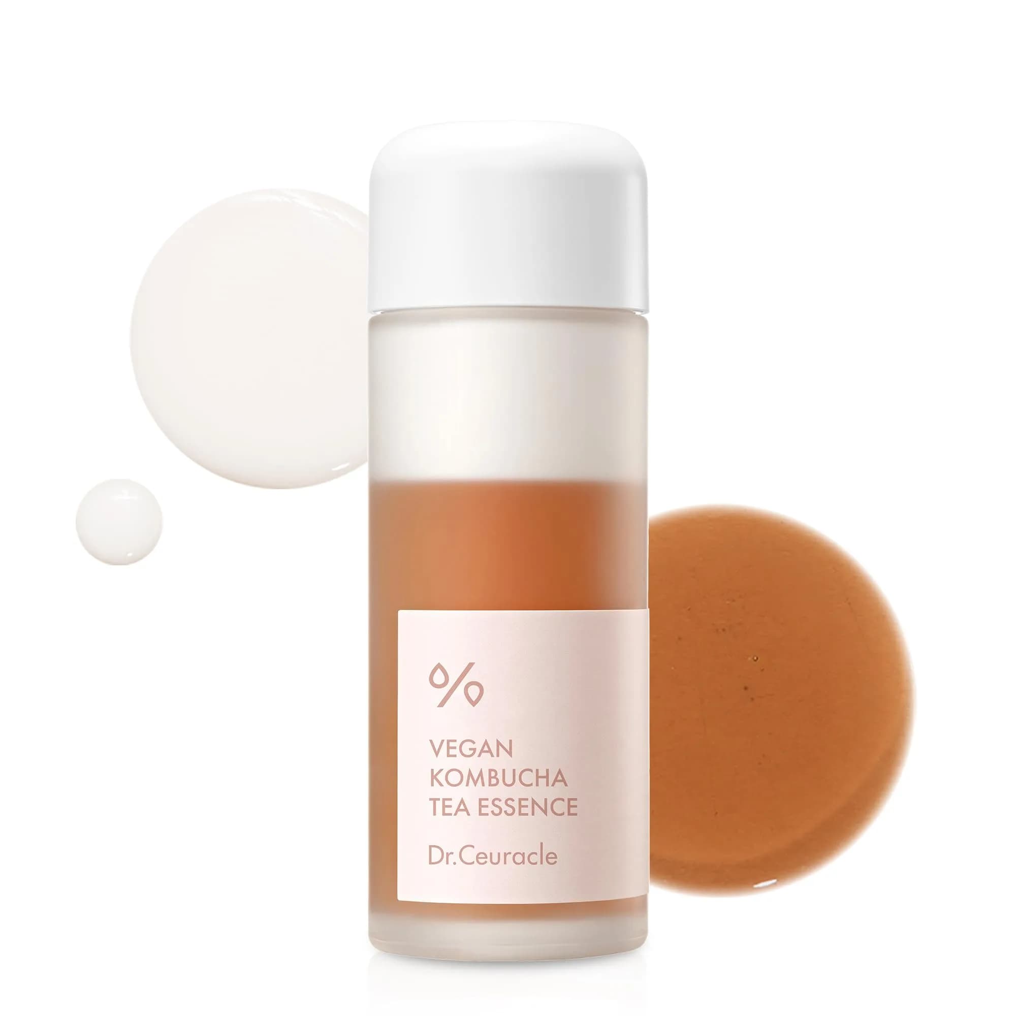 Dr.Ceuracle Vegan Kombucha Tea Essence, Hydrating Milky Toner 5.07 fl. oz. | Vegan Detox & Hydration for Sensitive Skin