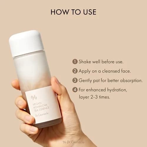 Dr.Ceuracle Vegan Kombucha Tea Essence, Hydrating Milky Toner 5.07 fl. oz. | Vegan Detox & Hydration for Sensitive Skin thumbnail 9