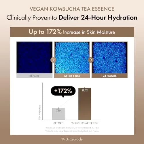 Dr.Ceuracle Vegan Kombucha Tea Essence, Hydrating Milky Toner 5.07 fl. oz. | Vegan Detox & Hydration for Sensitive Skin thumbnail 4