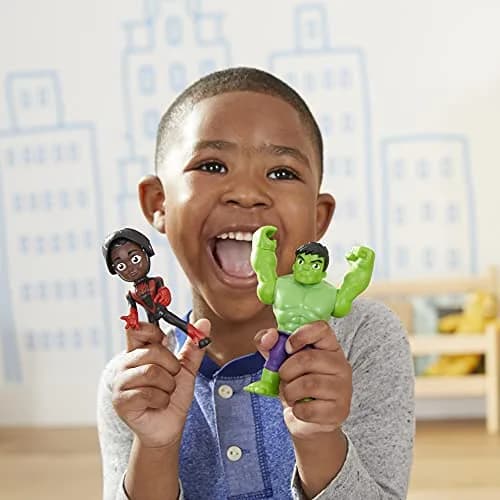Hasbro Spidey and his Amazing Friends Marvel Hero Reveal Multipack 4-Inch | Kids 3+ Action Figures with Mask-Flip Feature thumbnail 5