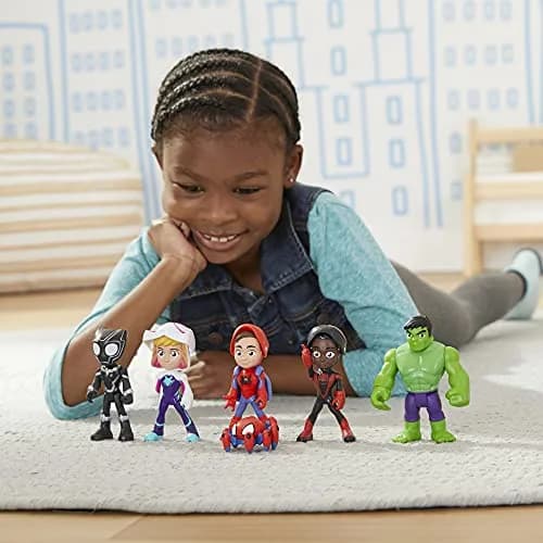 Hasbro Spidey and his Amazing Friends Marvel Hero Reveal Multipack 4-Inch | Kids 3+ Action Figures with Mask-Flip Feature thumbnail 7