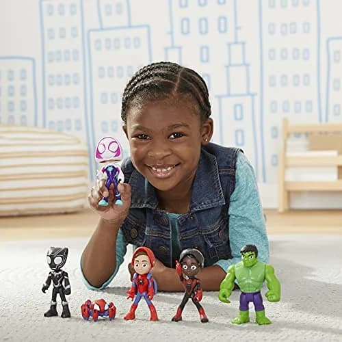 Hasbro Spidey and his Amazing Friends Marvel Hero Reveal Multipack 4-Inch | Kids 3+ Action Figures with Mask-Flip Feature thumbnail 8