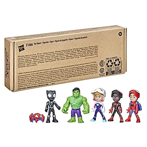 Hasbro Spidey and his Amazing Friends Marvel Hero Reveal Multipack 4-Inch | Kids 3+ Action Figures with Mask-Flip Feature thumbnail 2
