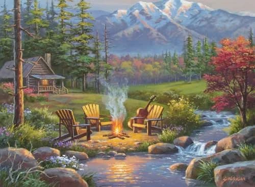 Ravensburger Riverside Livingroom Puzzle 300 pcs | Part of Great Outdoors Series | Eco-Friendly Materials thumbnail 1