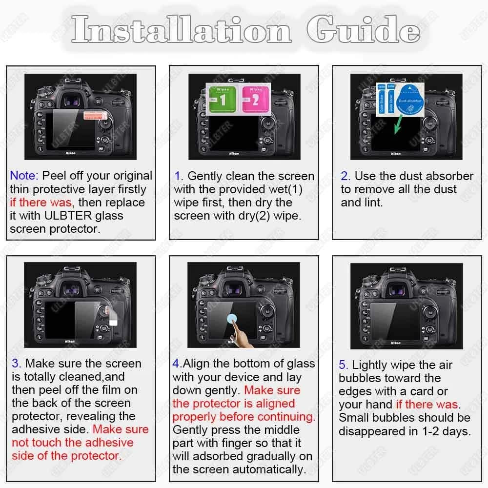 ULBTER Tempered Glass Screen Protector for Fujifilm X100VI X-E4 X100V | 3+2 Pack - view 7