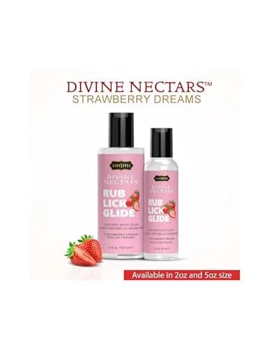 KAMA SUTRA Divine Nectars Strawberry Dreams 2 fl oz (59ml) | Flavored Body Topping for Couples thumbnail 3