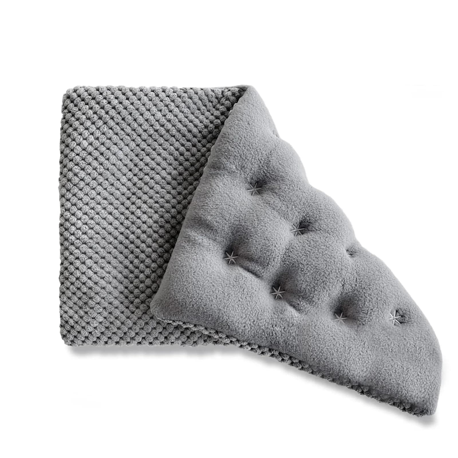 uncn Wide Microwave Heating Pad with Washable Cover 9.5 x 16in Microwavable | Soothes Muscles & Relaxes Tension — Grey