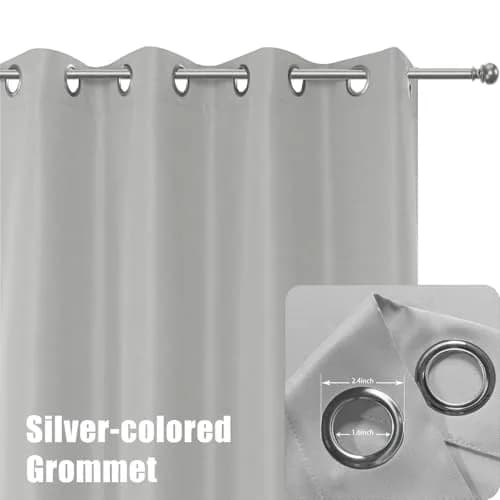 BONZER Outdoor Curtains for Patio Waterproof Thick | Water-Resistant Privacy Panel 54"x84" thumbnail 2