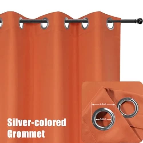 BONZER Waterproof Indoor/Outdoor Curtains for Patio Thick | Privacy & Rainproof Grommet Panel thumbnail 2