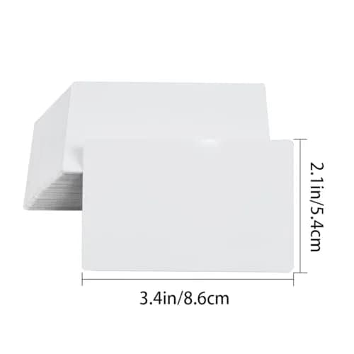 Jolbndcv 100 Pcs Sublimation Metal Business Cards 3.4" x 2.1" | Double-Sided, Bright Colors thumbnail 2