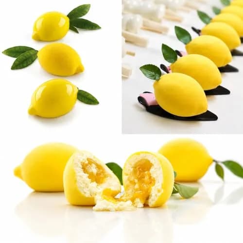 OCPO Kitchen Lemon Silicone Mold for Baking Mousse Cake, 15 Cavities | Food-Grade, Easy Release thumbnail 3