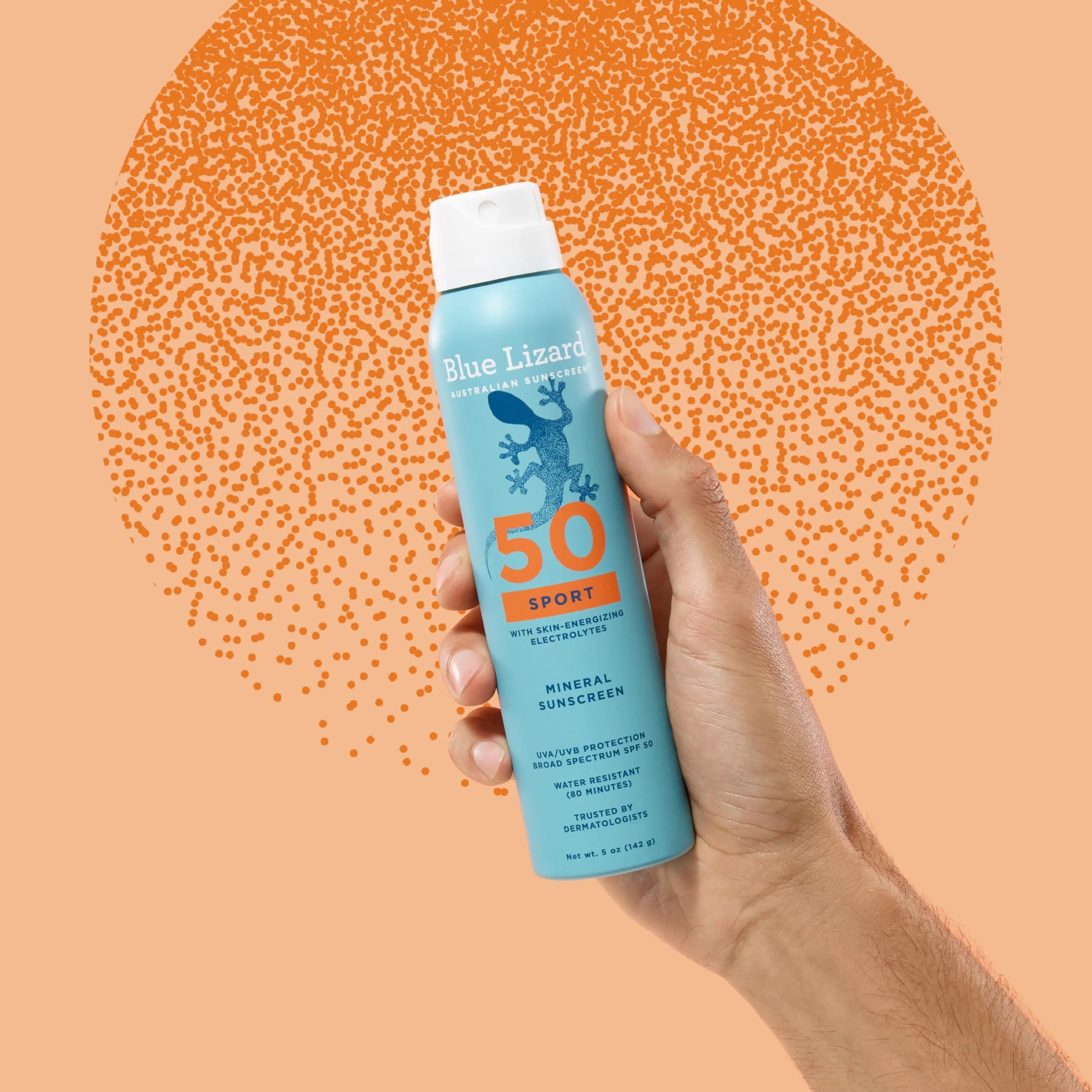 BLUE LIZARD Sport Mineral Sunscreen Spray SPF 50+ 150ml (5 fl oz) | Dermatologist-Recommended Broad-Spectrum UVA/UVB Protection - view 9