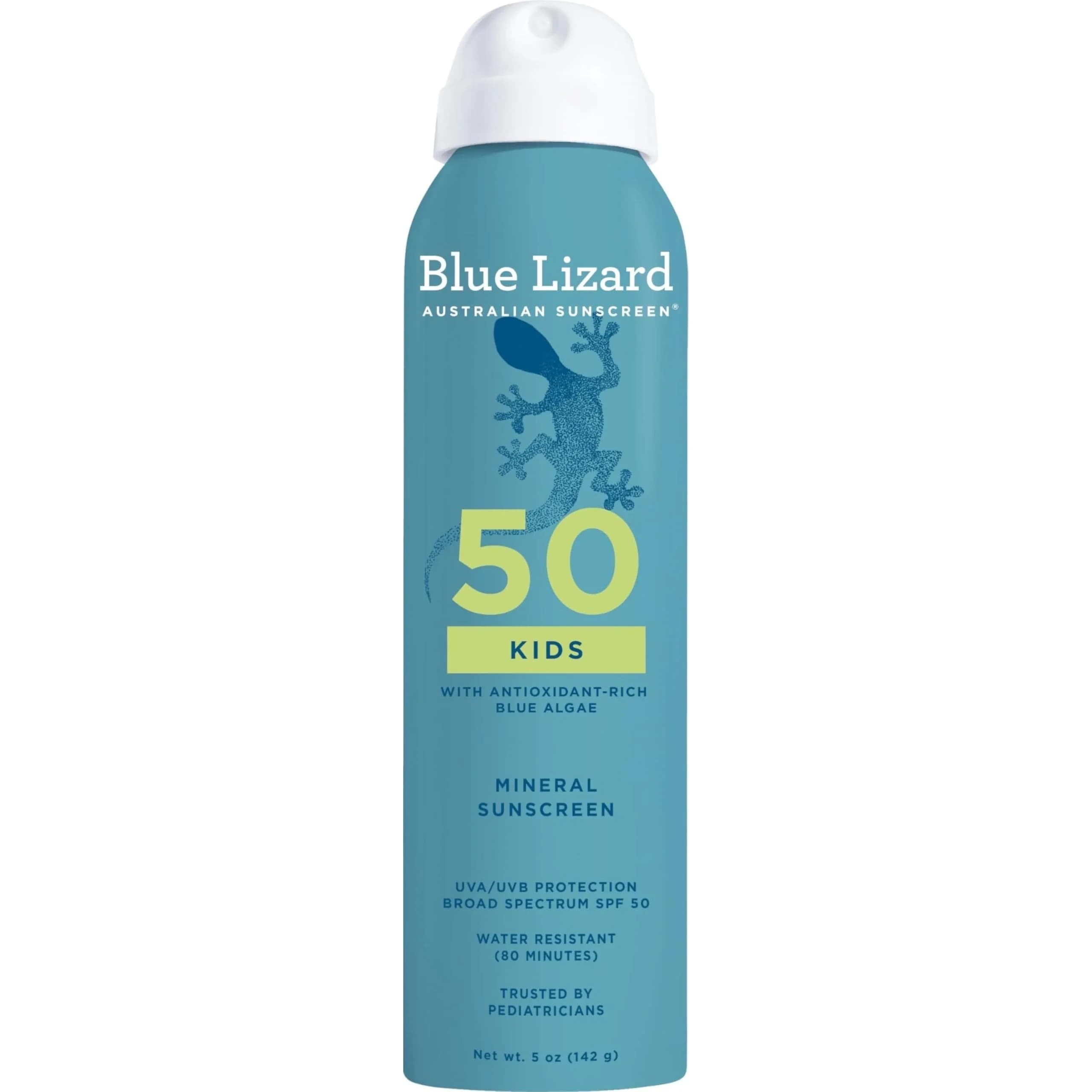 Blue Lizard Kids Mineral SPF 50 Sunscreen Lotion 156 g (5.5 Fl Oz) | Broad Spectrum UVA/UVB Protection — Spray - 5 fl oz.
