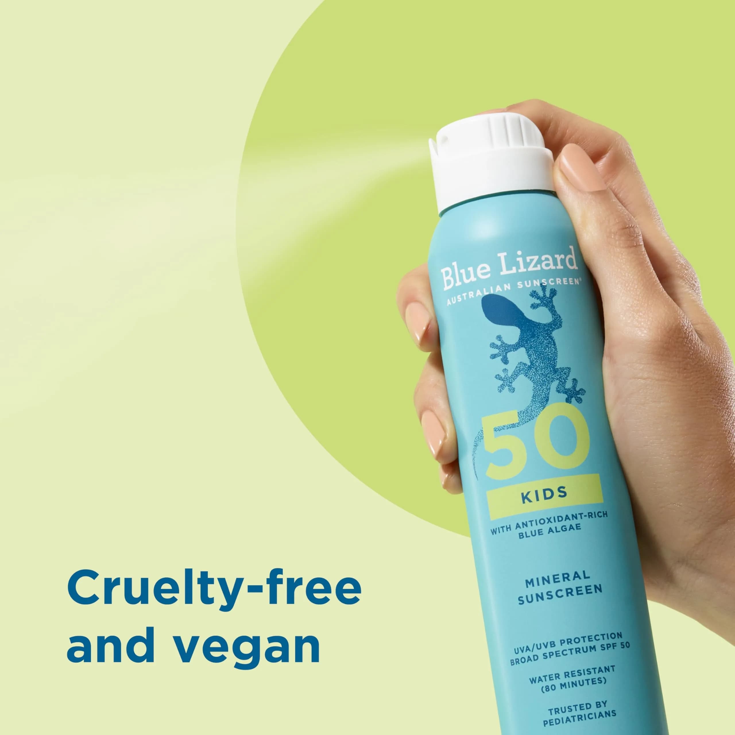 Blue Lizard Kids Mineral Sunscreen Spray SPF 50+ | Gentle Zinc Oxide Protection for Sensitive Skin - view 3