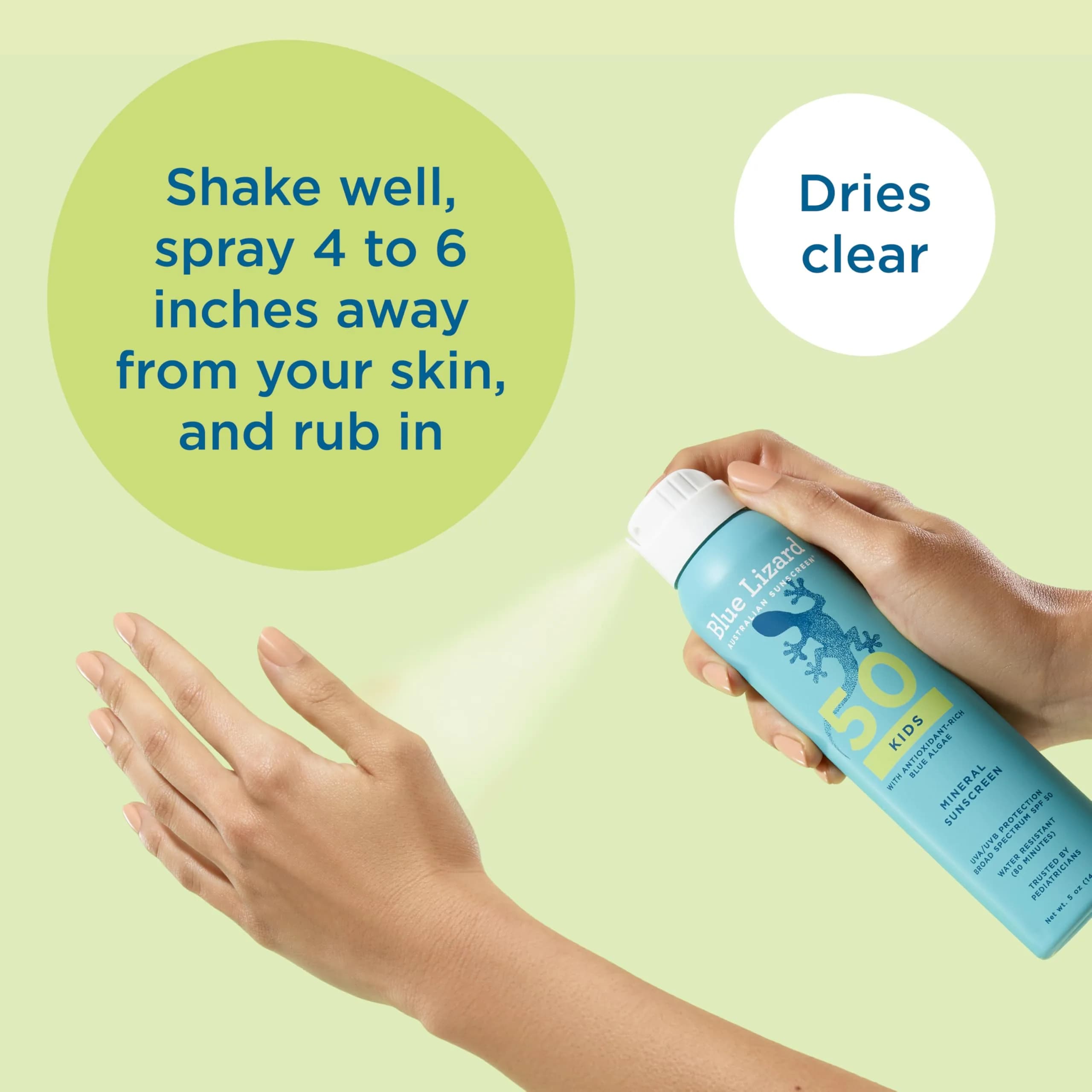 Blue Lizard Kids Mineral Sunscreen Spray SPF 50+ | Gentle Zinc Oxide Protection for Sensitive Skin - view 5