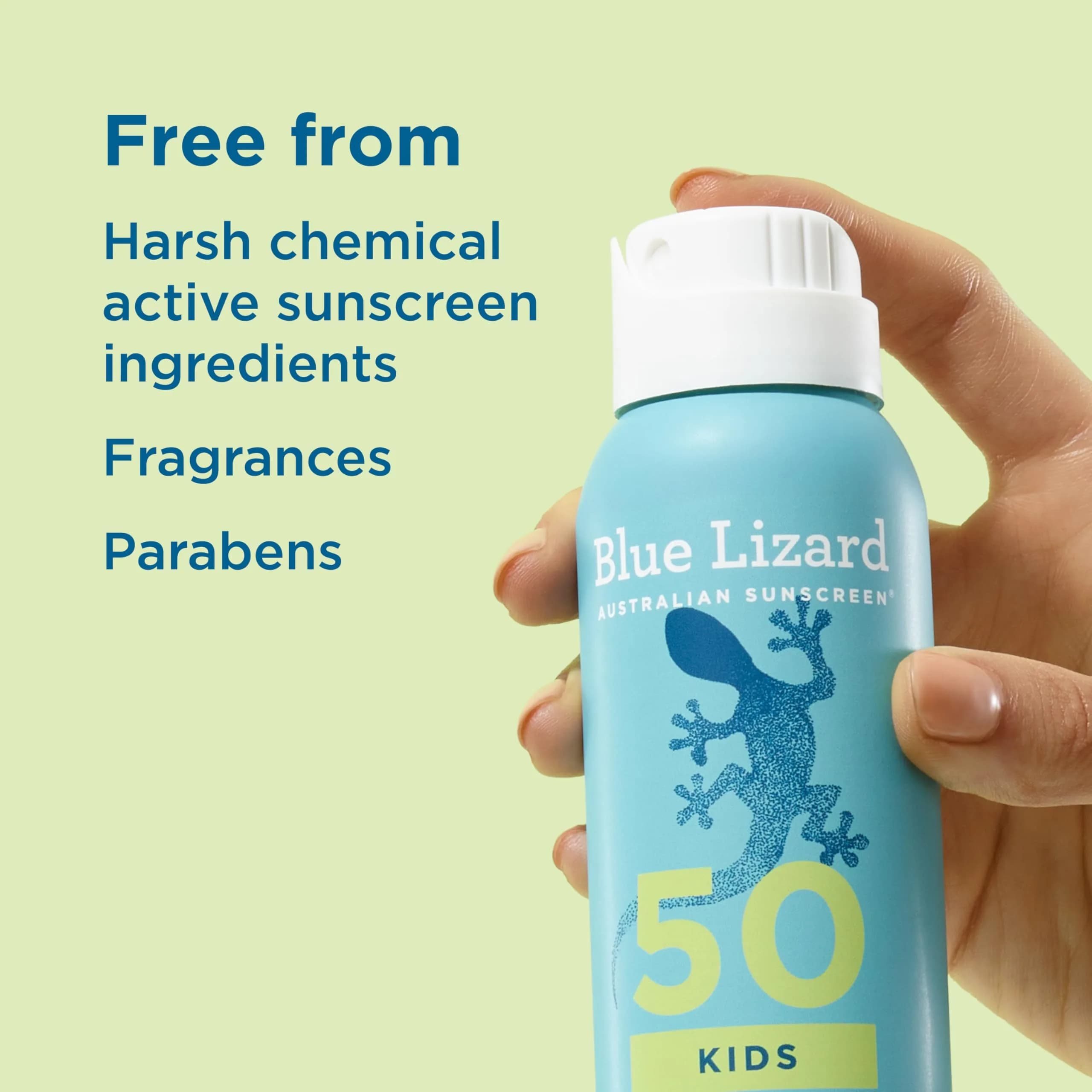 Blue Lizard Kids Mineral Sunscreen Spray SPF 50+ | Gentle Zinc Oxide Protection for Sensitive Skin - view 6