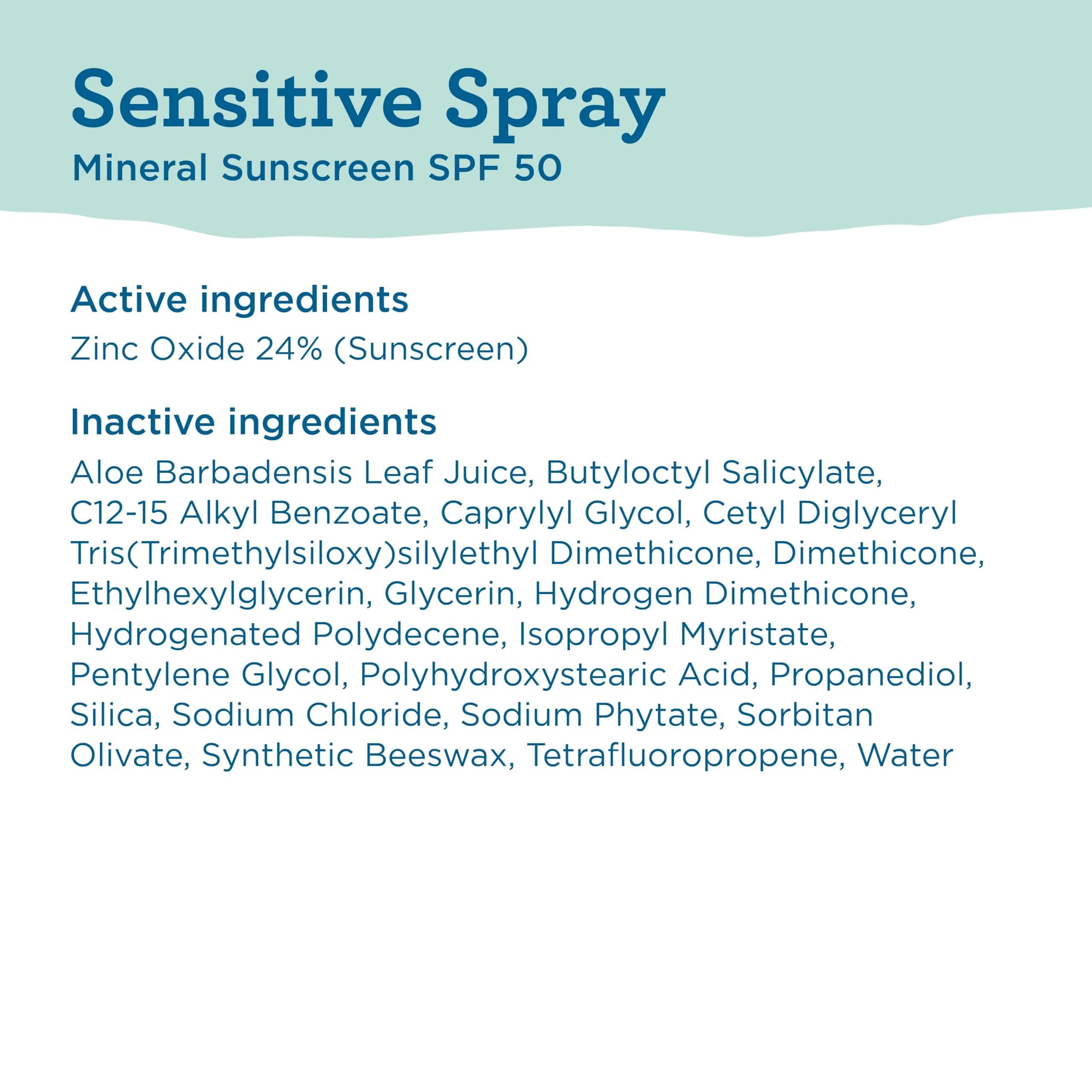 Blue Lizard Sensitive Mineral SPF 50 Spray 148ml (5 Fl Oz) | Dermatologist-Trusted Broad-Spectrum Protection - view 7