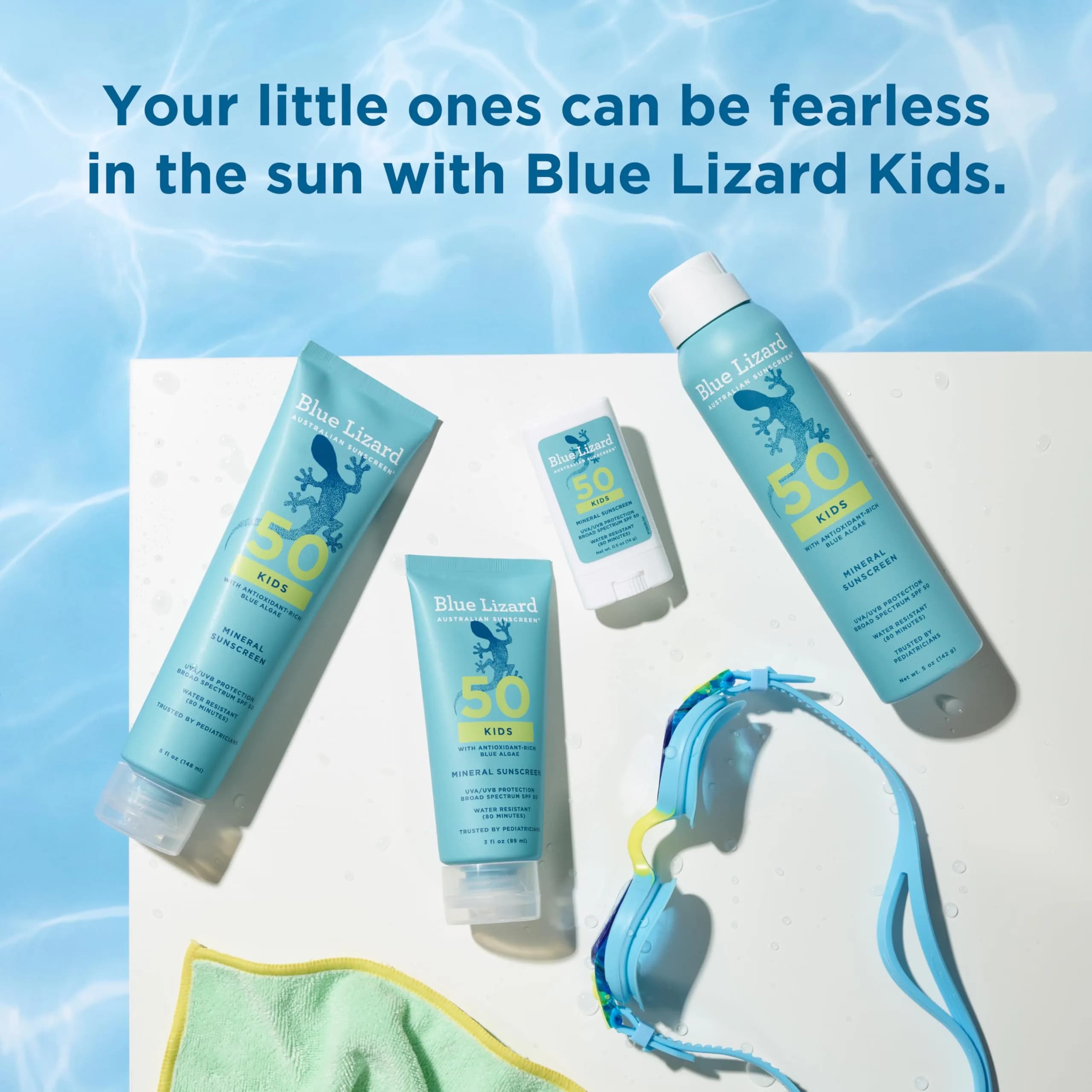 Blue Lizard Kids Mineral SPF 50 Sunscreen Lotion, 5 oz Tube | Gentle UV Protection for Sensitive Skin - view 8