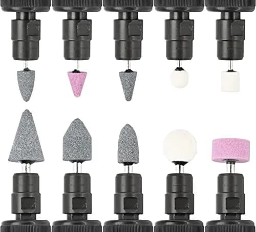 BOWD Air Die Grinder Kit with 1/4 and 1/8 inch Collets, Pneumatic Tool 25000 RPM | Lightweight Aluminum Body thumbnail 4