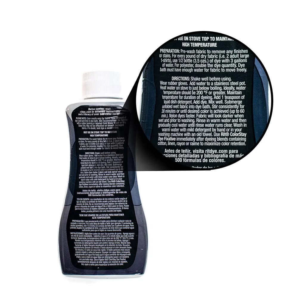 Craft County Synthetic Fabric Dye Liquid Frost Gray 198ml (7 Fl Oz) | Works on Polyester & Blends - view 3