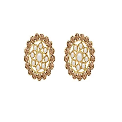I Jewels 18K Gold Plated Indian Bollywood Beaded Choker Set | Light Weight & Traditional (70-120 chars) thumbnail 4