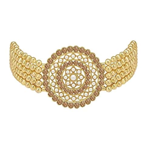I Jewels 18K Gold Plated Indian Bollywood Beaded Choker Set | Light Weight & Traditional (70-120 chars) thumbnail 5