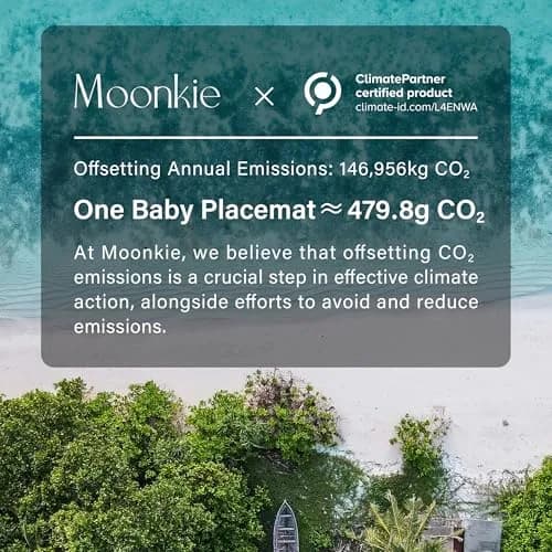 Moonkie Silicone Placemats for Baby & Kid, 2 Packs, 40cm x 30cm (15.7" x 11.7") | Stain-Proof, Non-Slip Toddler Food Mats thumbnail 9