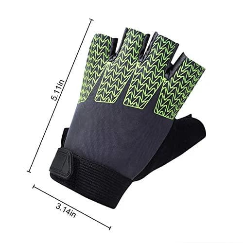 GREUS Kids Half Finger Cycling Gloves Breathable Shockproof UV Protection | Unisex 6-10Y thumbnail 5