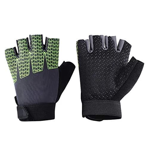 GREUS Kids Half Finger Cycling Gloves Breathable Shockproof UV Protection | Unisex 6-10Y thumbnail 3