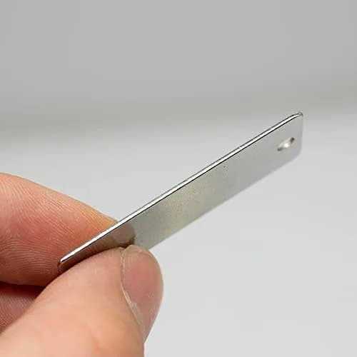 StayMax Stainless Steel Blank Tags Rectangle Stamping Blanks with Two Holes, 5 cm (1.96"x0.7") | 25 Pack for DIY Crafts thumbnail 4