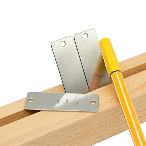 StayMax Stainless Steel Blank Tags Rectangle Stamping Blanks with Two Holes, 5 cm (1.96"x0.7") | 25 Pack for DIY Crafts thumbnail 5