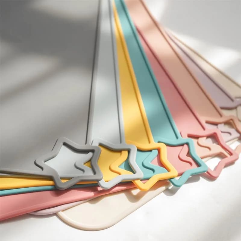 Moonkie Silicone Placemats for Baby & Kid, Teal/Mustard 2-Pack | Stain-Proof Non-Slip Toddler Food Mats Eating Table Mat - view 8