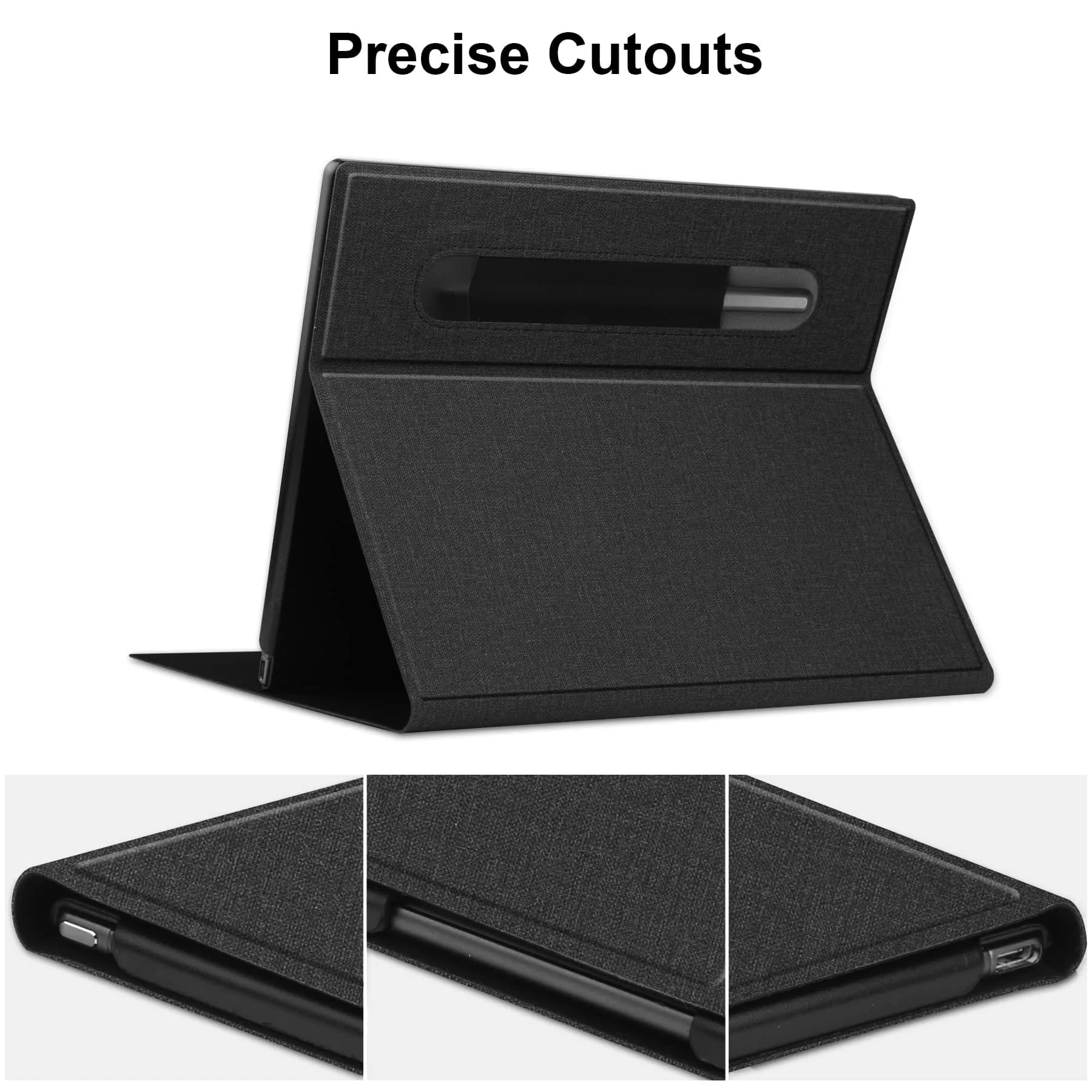 KuRoKo Slim Hard Back Case for Remarkable 2 Tablet with Pen Holder & Stand - Wine - view 2