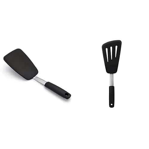 OXO Good Grips Large Silicone Flexible Turner & Omelet Turner - Black - main product image