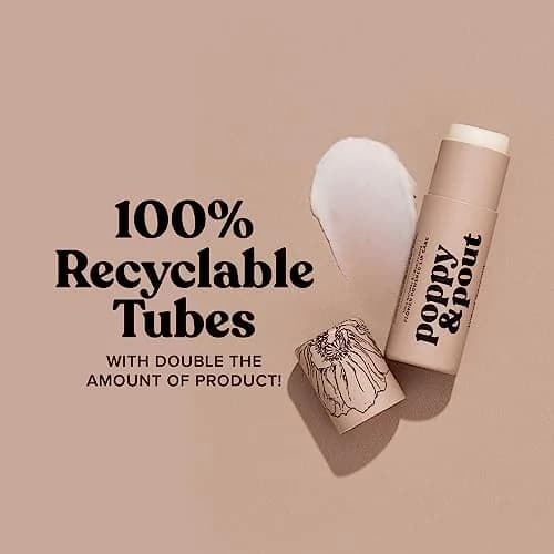 Poppy & Pout Island Coconut Jumbo Lip Balm | Hydrates with Beeswax, Vitamin E, Organic Coconut Oil | Cruelty-Free thumbnail 7