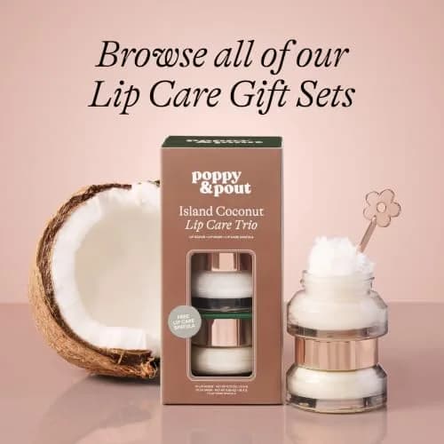 Poppy & Pout Island Coconut Jumbo Lip Balm | Hydrates with Beeswax, Vitamin E, Organic Coconut Oil | Cruelty-Free thumbnail 9