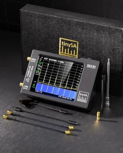 Seesii TinySA Spectrum Analyzer with Touchscreen & Antenna | Portable RF & Signal Generator (100kHz-960MHz) thumbnail 9