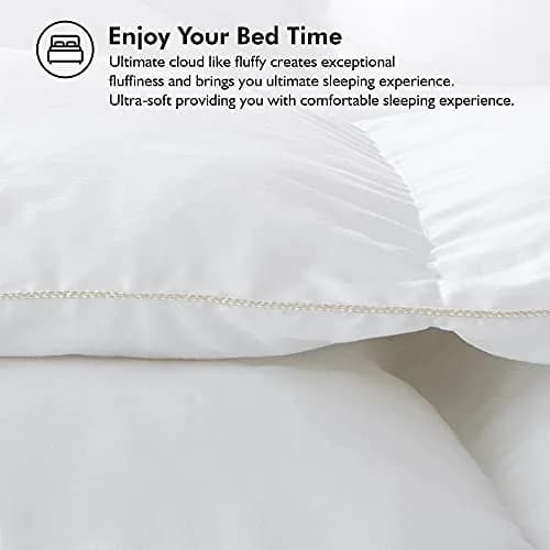 EGYPTIAN BEDDING California King Comforter 108" x 98" | 68 oz. Egyptian Cotton Cloud-Like Feel thumbnail 7
