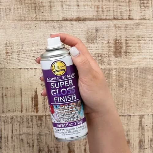 Aleene's Clear 6 oz Spray Acrylic Sealer | Super Gloss Finish for Crafts & Art Projects thumbnail 4