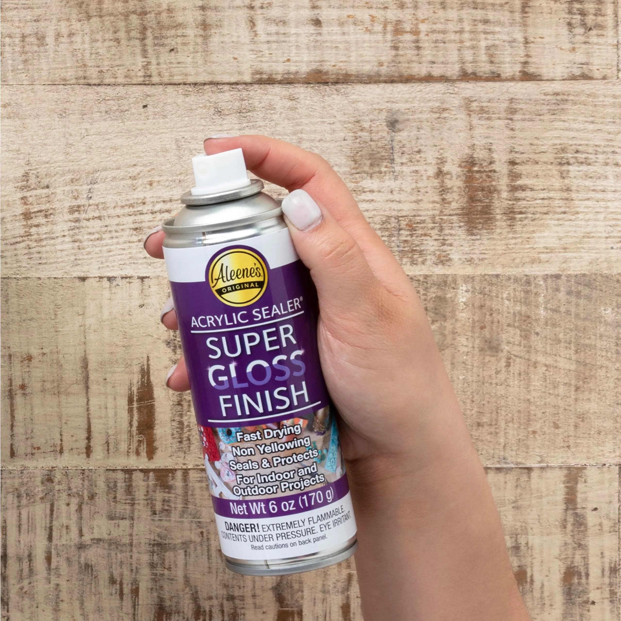 Aleene's Clear 6 oz Spray Acrylic Sealer | Super Gloss Finish for Crafts & Art Projects - view 4