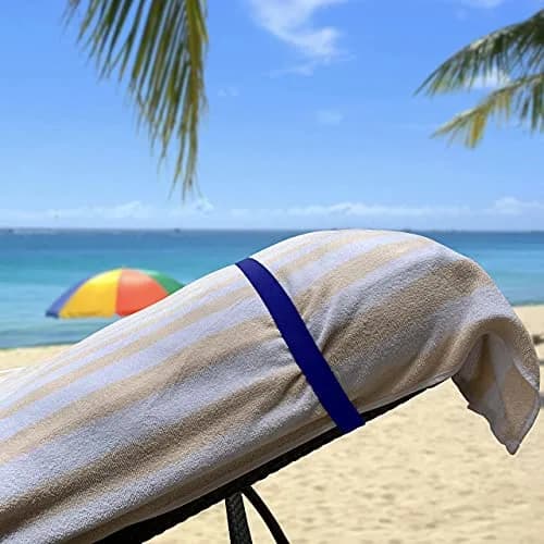 Cruise On Towel Bands for Cruise Chairs, 2 Pack, Multicolor | Secure Beach Towel Clips for Wind Protection thumbnail 9