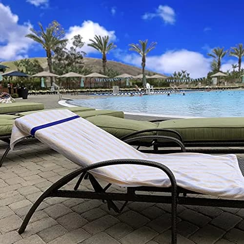 Cruise On Towel Bands for Cruise Chairs, 2 Pack, Multicolor | Secure Beach Towel Clips for Wind Protection thumbnail 3