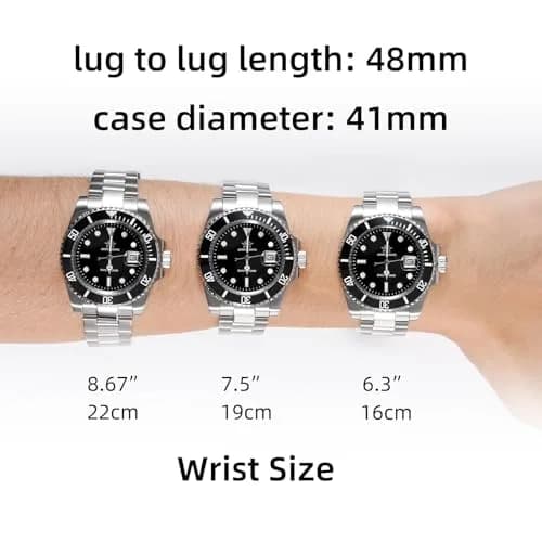 ADDIESDIVE Men's Quartz Dive Watch 41mm Black Dial Stainless Steel | 200M Water Resistant thumbnail 5