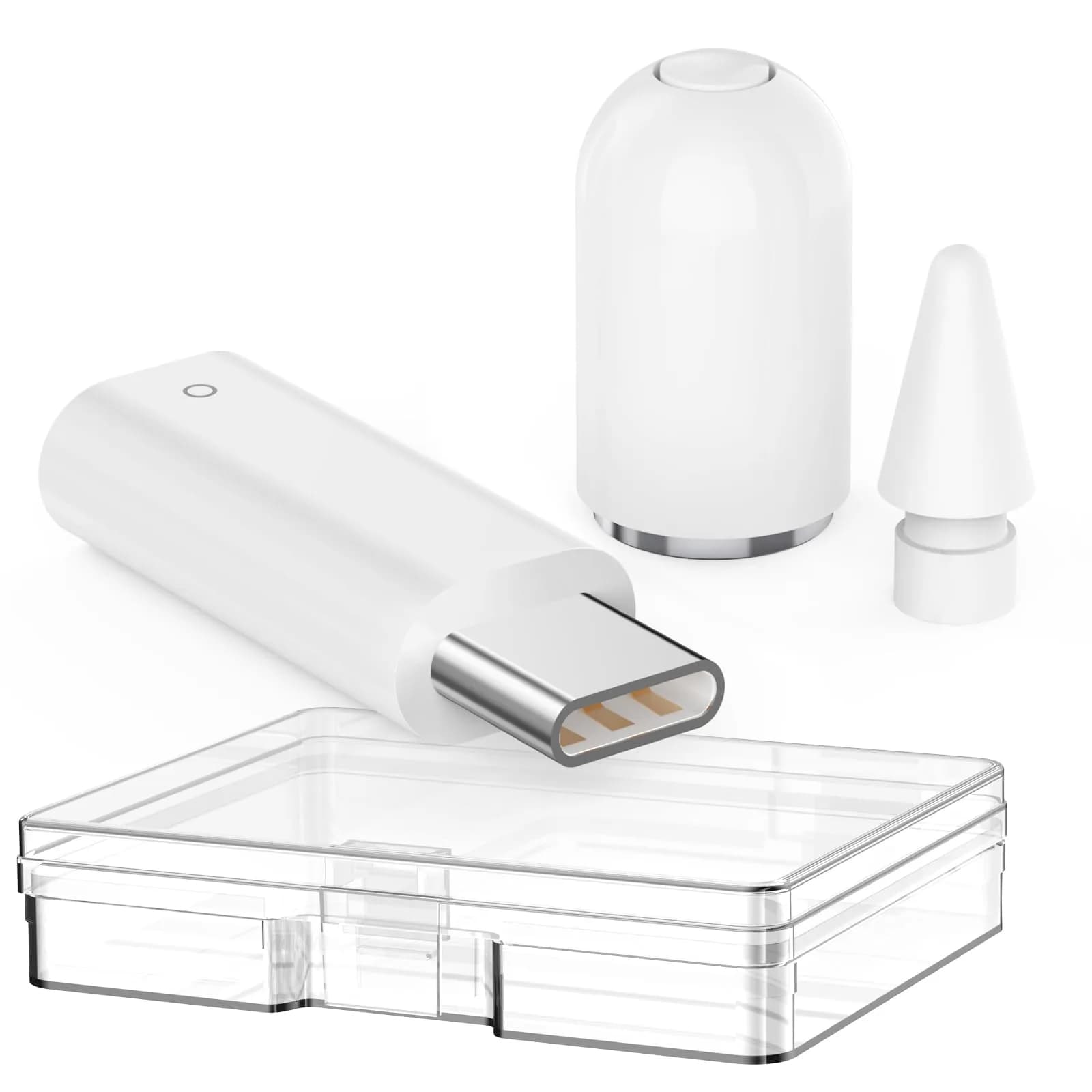 Delidigi USB C to Adapter for Apple Pencil 1st Gen Includes Tips & Cap | Compatible with iPad 10th/11th Gen