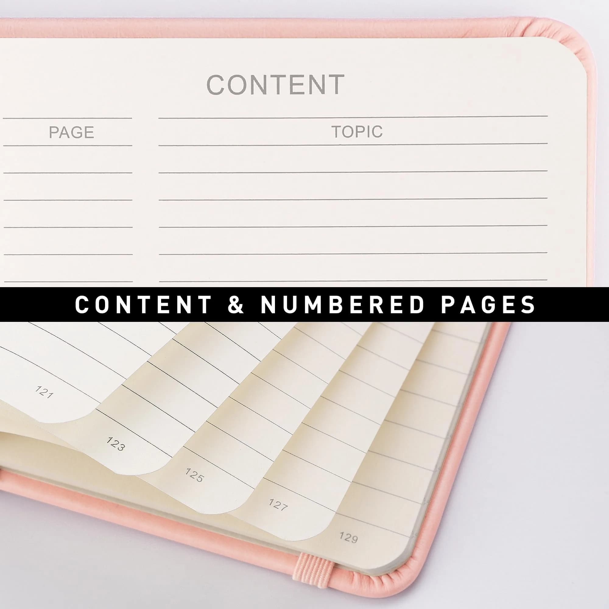 RETTACY Lined Journal Notebook A5 Pink 192 Pages | Acid-Free Paper for Smooth Writing - view 4