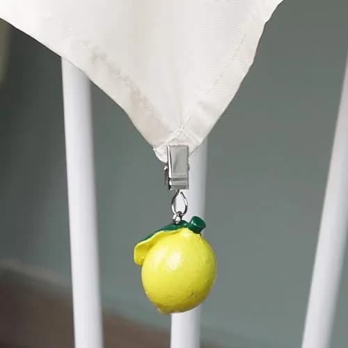 TwoFish Lemon Tablecloth Clamps Set of 4 | Handmade Resin Lemon Design for Outdoor & Indoor Use thumbnail 5